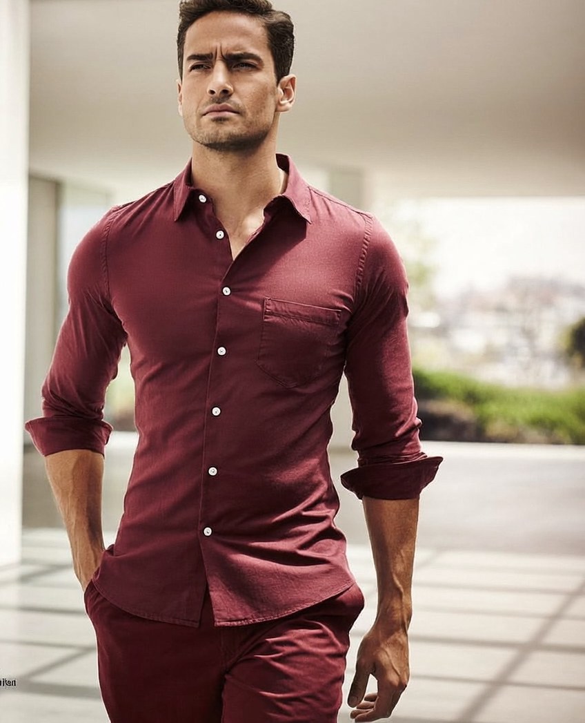 A relaxed, confident man at ease in daylight